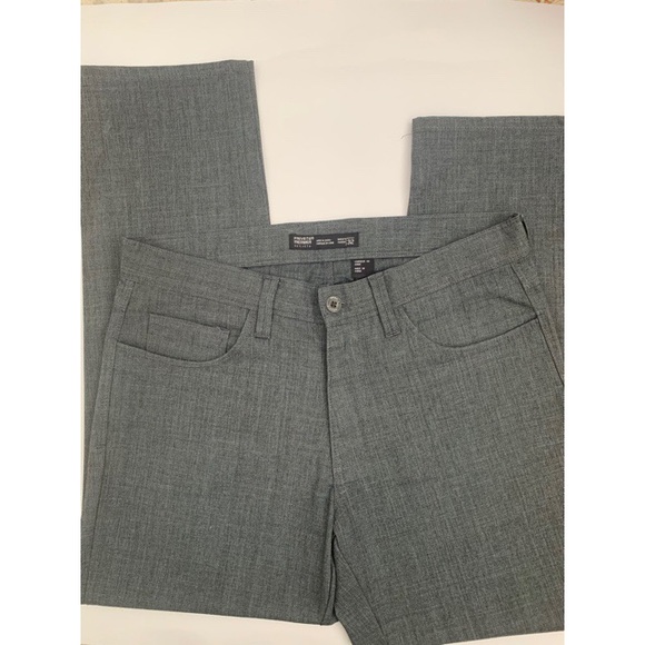 Gray Straight Leg Dress Pants - Picture 1 of 3